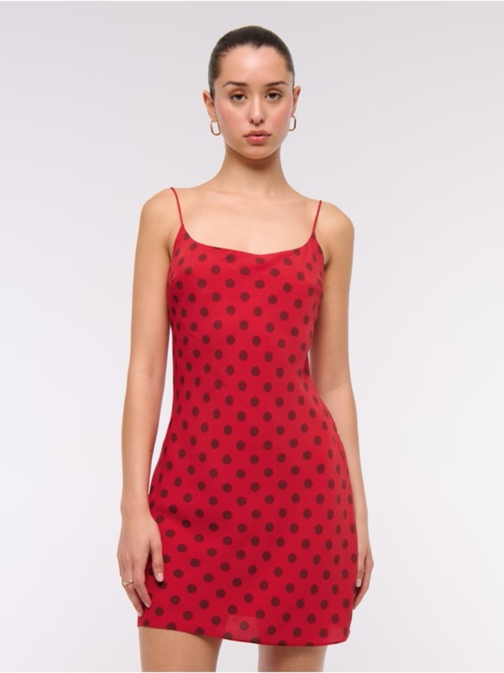 Abercrombie & Fitch • Julia red polka dot slip mini dress